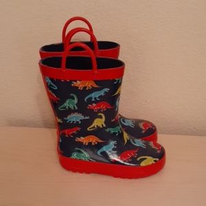 Dinosaur rain boots